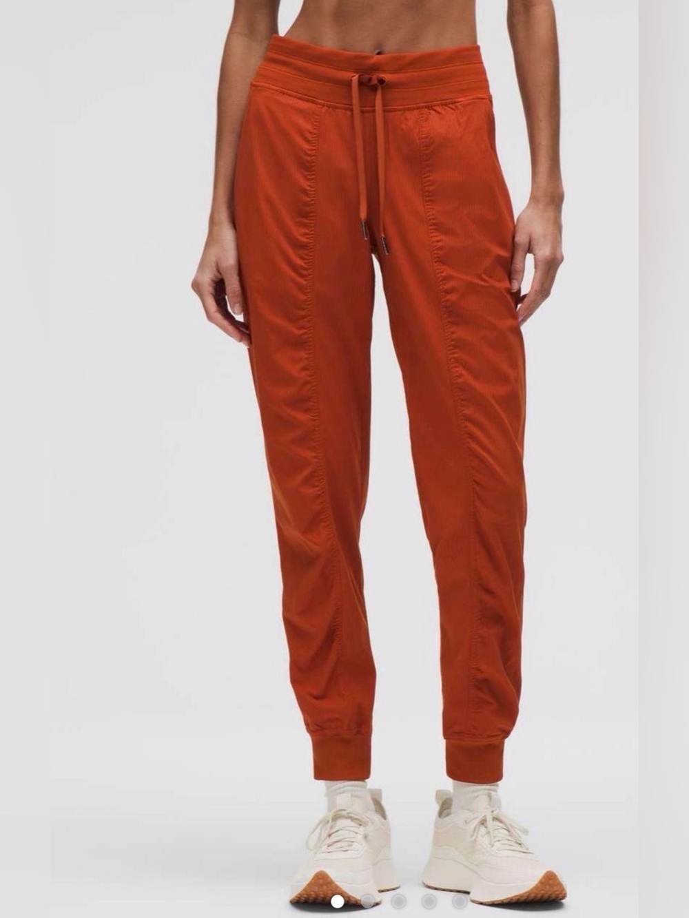 Lululemon Red Ribbed Active Dance pants